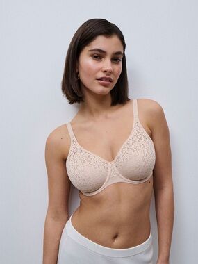 Chantelle Norah Comfort Underwire Bra 36H Nude Blush NWOT